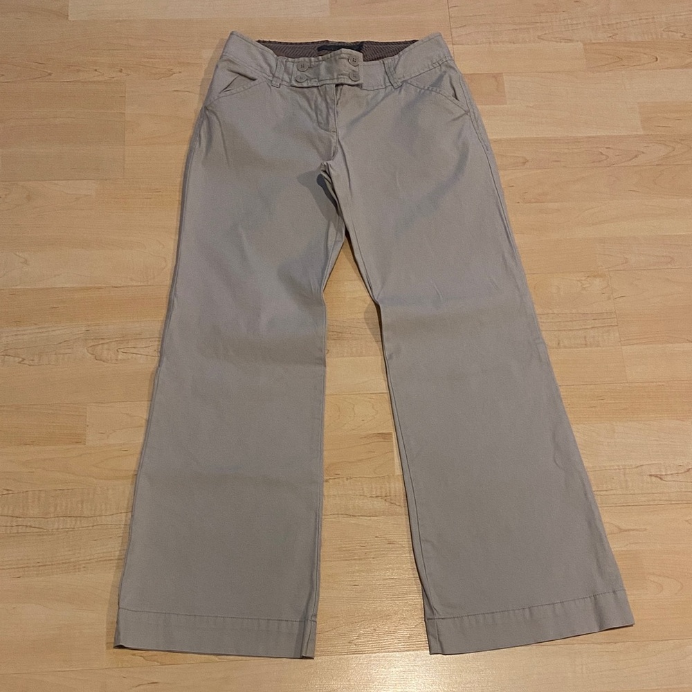 Old Navy Grey Wide Leg Pants Women’s Size 4 Stretch Business Casual Workwear